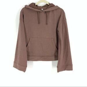 All In Motion Hoodie Sweatshirt Bell Sleeve Pullover Brown XS NWT